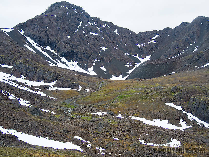 Big mountain to the south From Clearwater Mountains in Alaska.