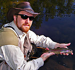 This beautiful little rainbow trout was feeding in late afternoon in the narrow tail of a reliable flat. From the Bois Brule River in Wisconsin.